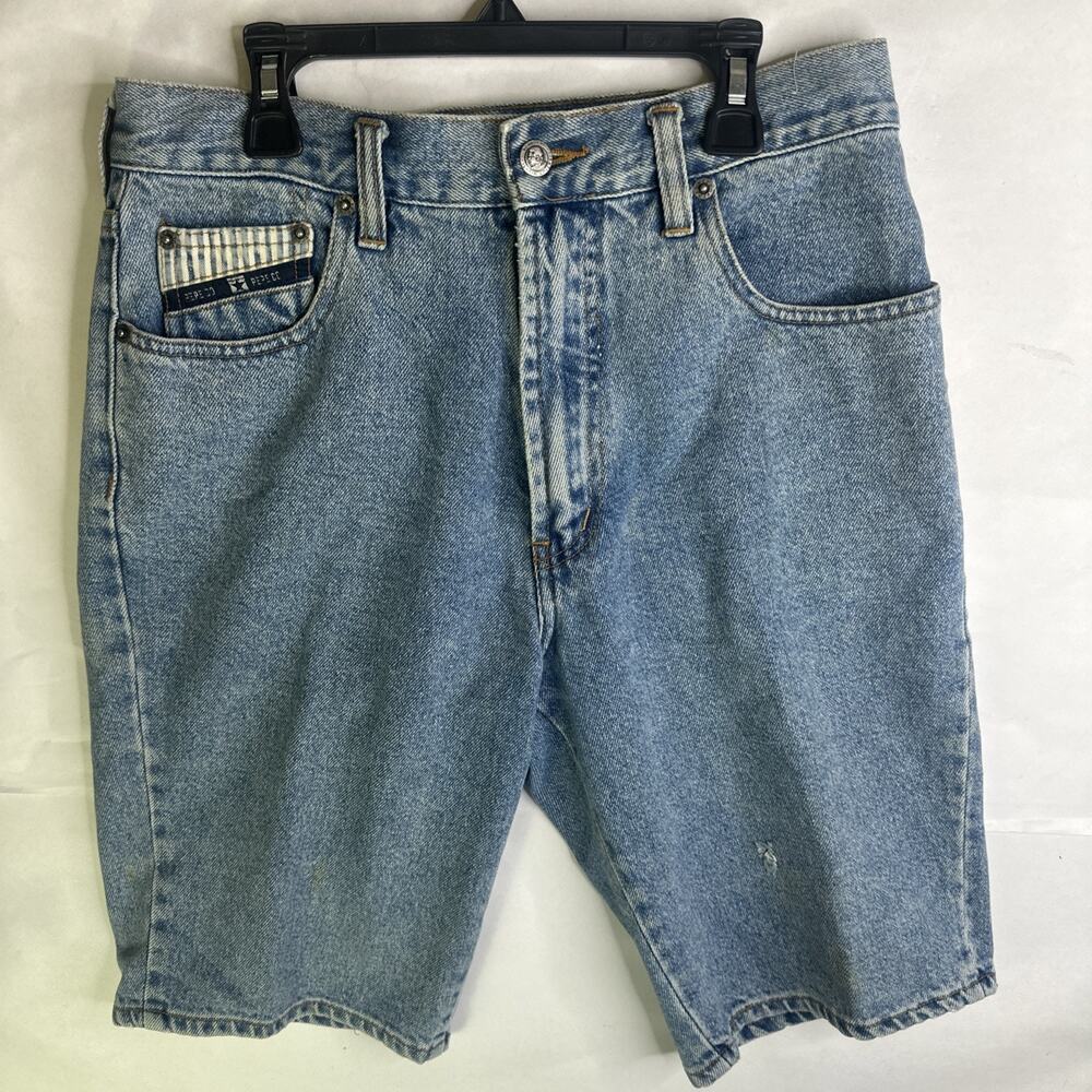 Vintage Pepe London Jeans Shorts Blue Denim Men 31 Baggie Loose Comfort Designer